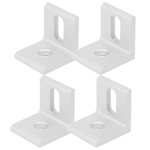 Generic L Klammern für Holz, 10 Stück Rechtswinkel Eckhalterung Aluminium L -förmige Feste Klammer 90 Grad Halterung Eckbettbett für Holzregale Schrankmöbeltische Stühle und (2020 Eck Aluminium) von Generic