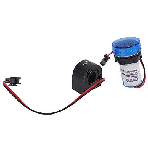 Generic LED-Anzeigevoltmeter, AD101-22VAM AC50-500V Spannungsbereich Spannungsstrom Dual Anzeige-Anzeigespannungstester Stromdetektor 0-100A Strombereich (BLUE) von Generic