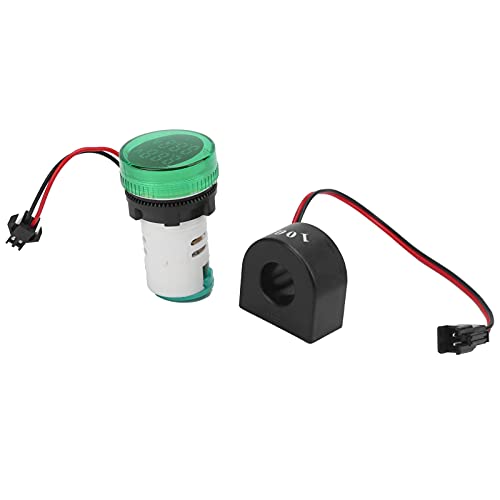 Generic LED-Anzeigevoltmeter, AD101-22VAM AC50-500V Spannungsbereich Spannungsstrom Dual Anzeige-Anzeigespannungstester Stromdetektor 0-100A Strombereich (GREEN) von Generic