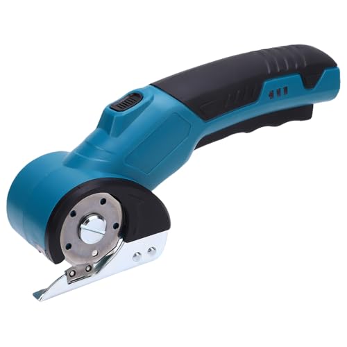 Generic Li Batteriebetriebene Elektrische Lederschere Sicherer Präzisionsschneider für Stoffnähen Mehrschichtiger (BLUE) von Generic