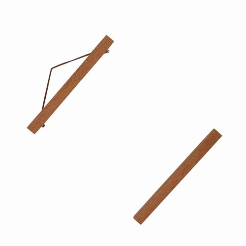 Generic Magnetischer Posterbügel Moderne Hängende Bilderrahmen Sägemehl Fotorahmen Holz Fotorahmen für Wändekarte Leinwand Kunstwerke (21cm) von Generic