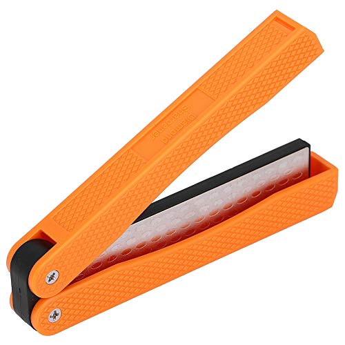Generic Messerschärfer, Doppelseitig mit Plastikmesser -Schärfer -Steinschärfsteinen für Messer FPR Messer (neues Orange) von Generic