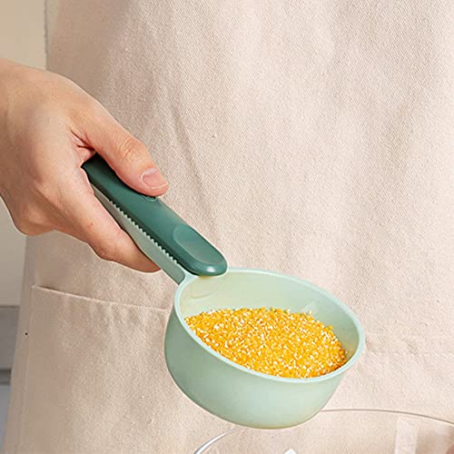 Generic Mini Messlöffel, Food Scoop Hund Food Scooper Multifunktional Getreideschaufeln, Küchenmehllöffel, Haustierfutterschaufel, Reisschaufel mit Griff für Mehl Reisbohnen (GREEN) von Generic