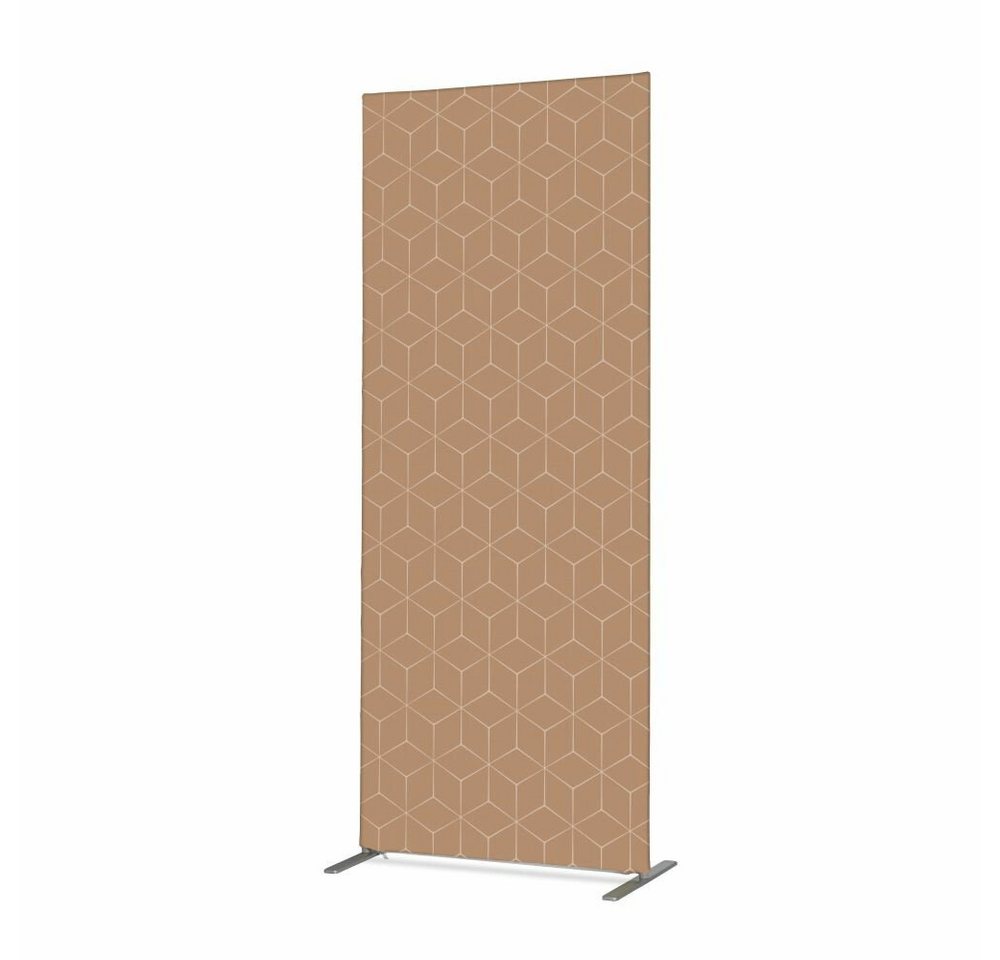 Showdown Displays Paravent 100-200 Hexagon - Beige - Aluminiumrahmen - Schwarz (1 St) von Showdown Displays