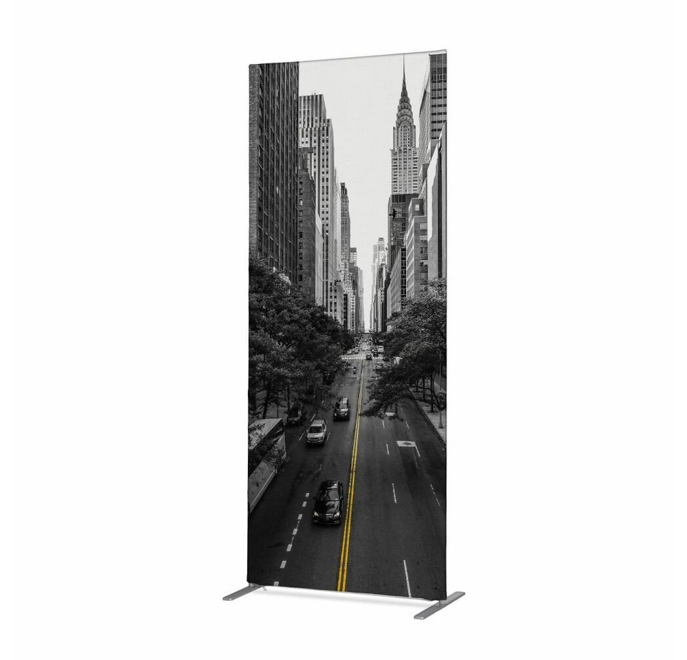 Showdown Displays Paravent 100-200 New York Manhattan - Aluminiumrahmen - Schwarz (1 St) von Showdown Displays