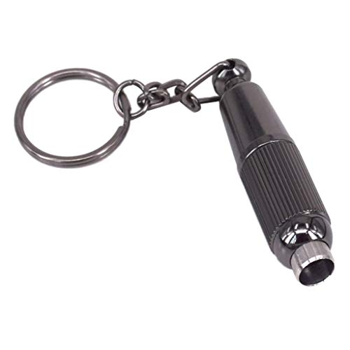 Generic Pocket Cigar Punch Cutter Keychain Schlüsselring Zigarren Hole Puncher Schwarz von T TOOYFUL