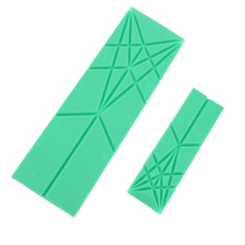 Generic Polygone Flach 3 in 1 Messlöffel Magnetisches Design Leicht zu Reinigen 2 Löffel für Ordentliche und Organisierte Kochfläche (GREEN) von Generic
