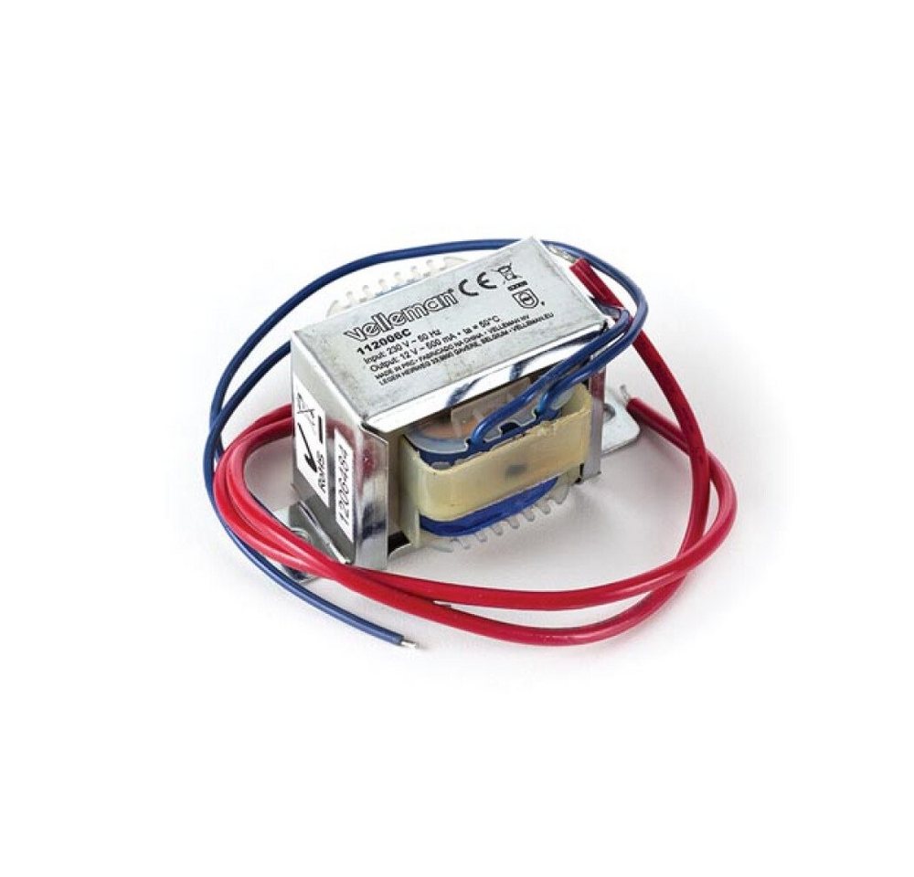 Generic Rundstecker TRANSFORMATOR, OFFENE BAUART 6 VA 1 x 12 V~ 500 mA max., 1-tlg. Generic Rundstecker TRANSFORMATOR, OFFENE BAUART 6 VA 1 x 12 V~ 500 mA max., 1-tlg. von Generic