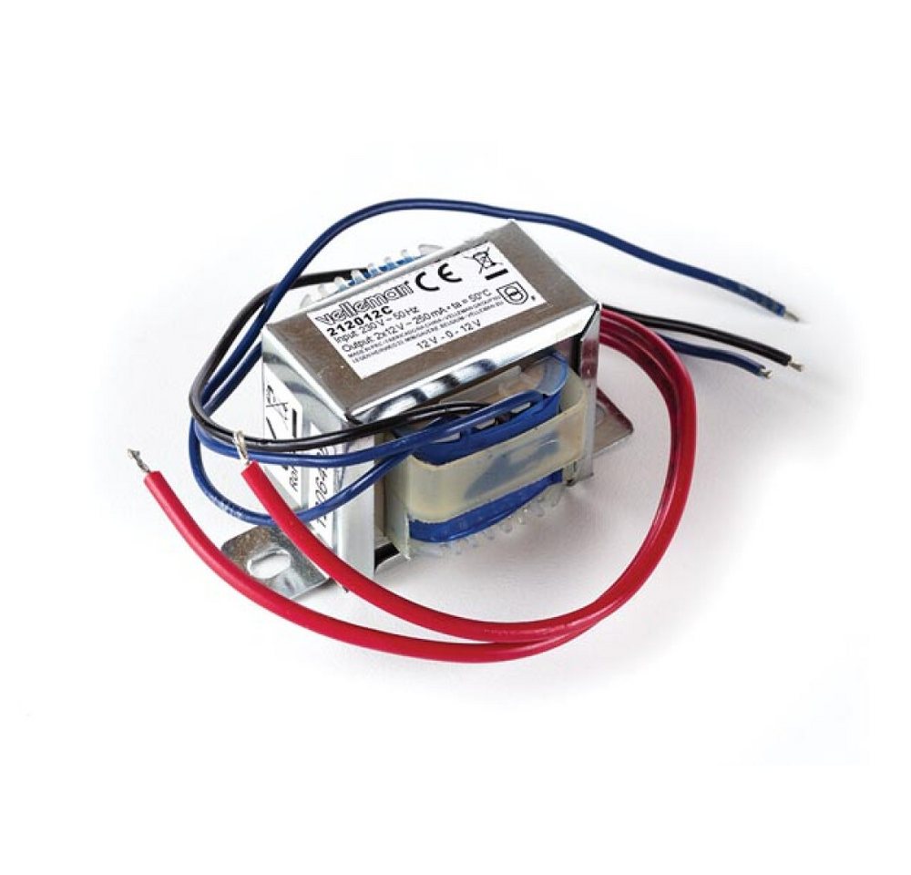 Generic Rundstecker TRANSFORMATOR, OFFENE BAUART 6 VA 2 x 12 V~ 250 mA max., 1-tlg. Generic Rundstecker TRANSFORMATOR, OFFENE BAUART 6 VA 2 x 12 V~ 250 mA max., 1-tlg. von Generic