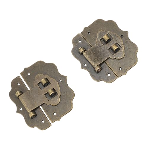 Generic Schmuckschachtel HaSp Latch Retro Antike Dekorative Zinklegierung 6 Set für Holzhülle (L) von Generic