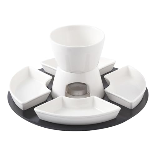 Generic Schokoladenfondue-Set - Fondue-Töpfe Set aus Keramik - 300 ml Fondue-Butter Set - temperaturbeständiges Fondue-Topfset für , , Buffets von Generic
