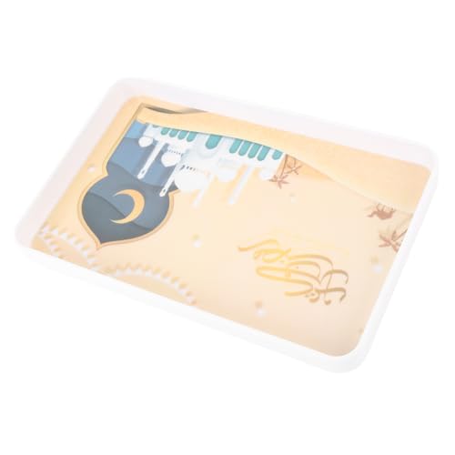Generic Service -Tablett, Multifunktional Food Service Tably 19.5x30 Cm für die Party (YELLOW) von Generic