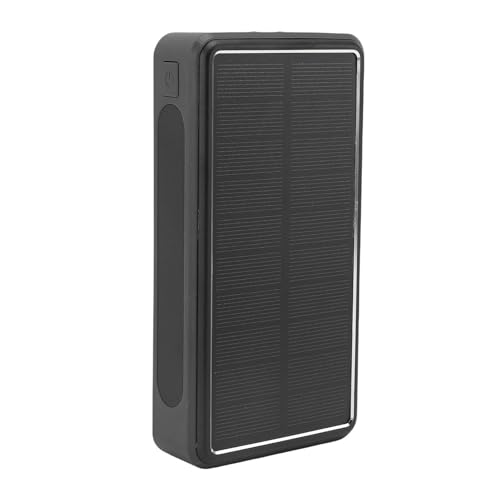 Generic Solar -Telefon -Ladegerät, Power Bank 50000MAH USB Ein LED Licht Vom Typ C für den Notfall Im Freien (BLACK) von Generic