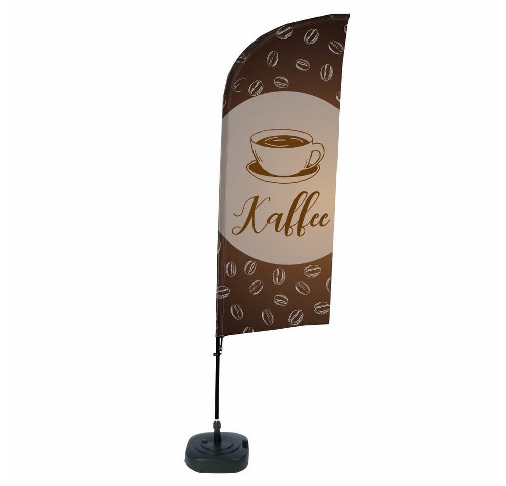 Showdown Displays Standregal Beachflag - Komplett-Set - Kaffee Deutsch - Braun/Schwarz, 1-tlg. von Showdown Displays