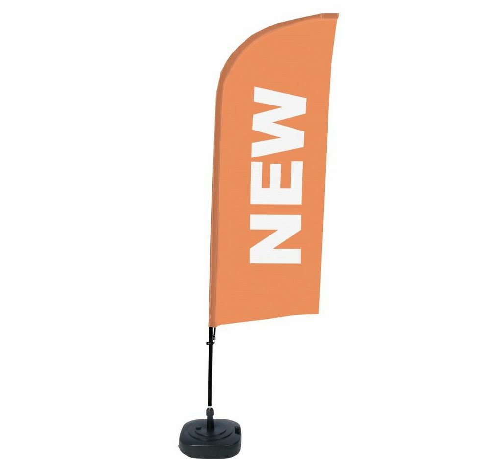 Showdown Displays Standregal Beachflag - Komplett-Set - New Englisch - Orange/Schwarz, 1-tlg. von Showdown Displays