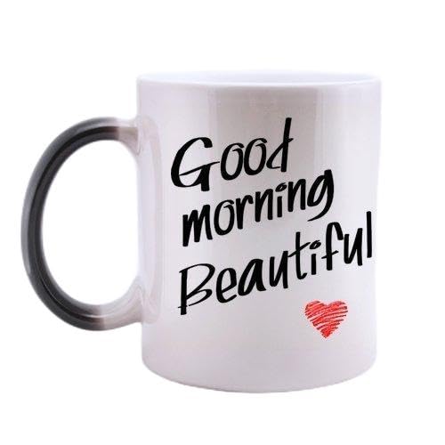 acen Romantisches, Funny, Good Morning Beautiful Tasse aus Keramik, weiß, 11 Oz von Generic