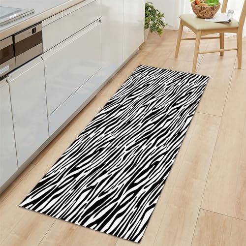 Generic Teppich Läufer Tier Mit Zebradruck Rutschfestes Küchenmatten 50x140cm, Grau Teppiche Waschbare Gummiunterlage Fußmatte, Mikrofaser Eingangsbereich Flur Teppich Generic Teppich Läufer Tier Mit Zebradruck Rutschfestes Küchenmatten 50x140cm, Grau Teppiche Waschbare Gummiunterlage Fußmatte, Mikrofaser Eingangsbereich Flur Teppich von Generic