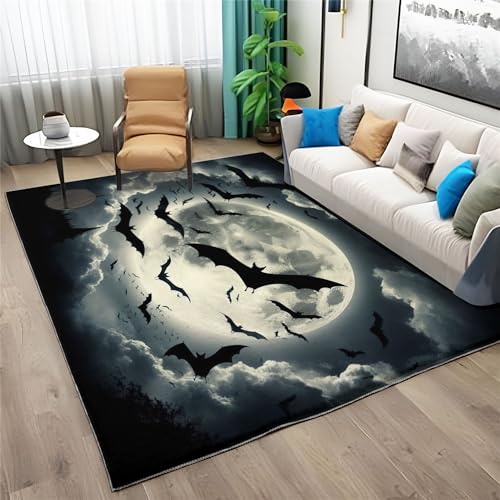 Generic Teppich Schwarzes Fledermaus Tier Gruselig Motiv Kinder Jungen Schwarz Teppich Dekoration Schlafzimmer Kinderzimmer Wohnzimmer, Modern rutschfest Waschbar Flanell Rechteck Teppiche 120x170cm Generic Teppich Schwarzes Fledermaus Tier Gruselig Motiv Kinder Jungen Schwarz Teppich Dekoration Schlafzimmer Kinderzimmer Wohnzimmer, Modern rutschfest Waschbar Flanell Rechteck Teppiche 120x170cm von Generic