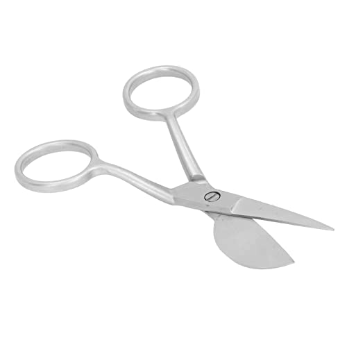 Generic Teppichschere Mini Tragbares Edelstahl -Entenbill -Trimmschere für Teppichherstellung, Aufkleberarbeit und Kunsthandwerk (SILVER) von Generic