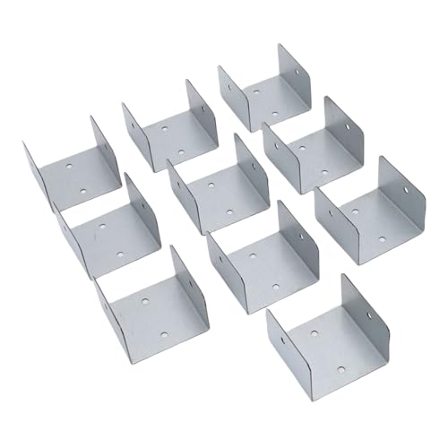 Generic Timber Post Fordering Accessoires, Verzinkte Stahlholzpostverschluss für Betonpfosten (44 mm) von Generic