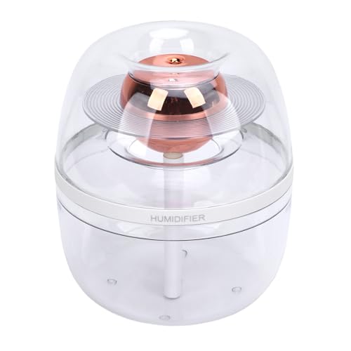 Generic Tragbarer Ruhiger Desktop -Luftbefeuchter für das Büro in Schlafzimmer, Große Kapazität 3L Dual Düse USB -Luftbefeuchter mit Nachtlicht (WHITE) von Generic