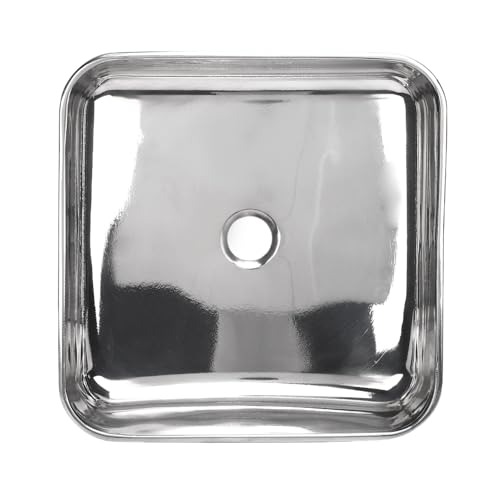 Generic Unterbezüge Spülbecken, Einzelschalen -Tropfen in Edelstahl -Bar Senkspüle, für Wohnmobilbootküchenbad, 1,57 Zoll Abflussauslass, 12,28x12.28x3.39in von Generic