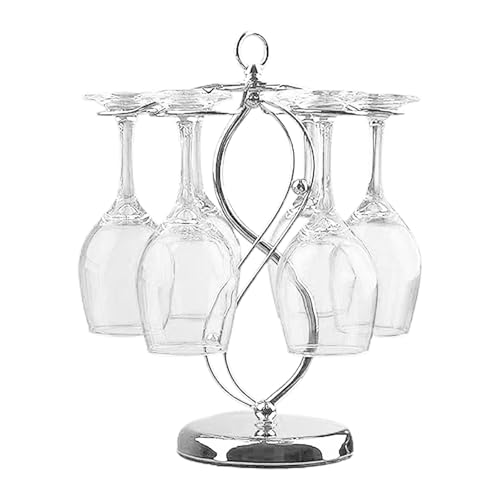Generic Weinglashalter-Ständer | Metall-Glas-Aufbewahrungs-Organizer mit 6 Haken – Glas-Display-Aufhänger, Glas-Aufbewahrungsregal, elegantes Ausstellungsregal, Küchenbar-Dekoration Generic Weinglashalter-Ständer | Metall-Glas-Aufbewahrungs-Organizer mit 6 Haken – Glas-Display-Aufhänger, Glas-Aufbewahrungsregal, elegantes Ausstellungsregal, Küchenbar-Dekoration von Generic