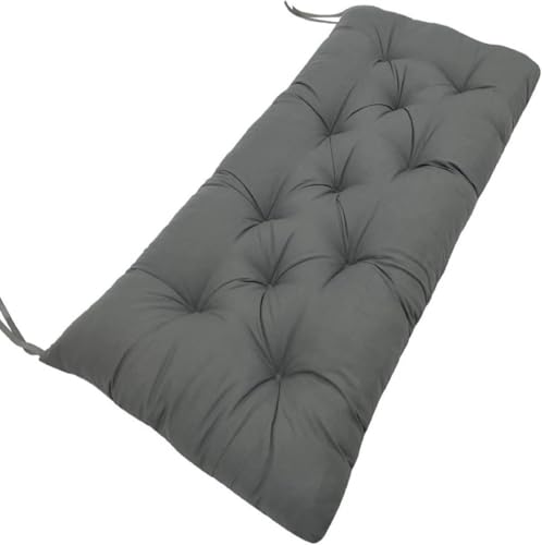Generisch 8cm Polster Für Gartenmöbel Bank, Rutschfestes Sitzpolster Outdoor Bank Bankkissen Polsterauflage Sitzauflage(Gris,100x50cmx8cm Thick) von Generic