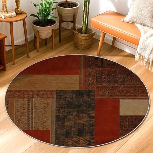 Geometrischer Teppich, rustikal, traditionell, strukturiert, gemustert, Herbst-Terracotta, rutschfeste Unterseite, Fußmatte, Kreisdruck, Akzente, Teppich, Badezimmer, Eingangsbereich, Nachttisch Geometrischer Teppich, rustikal, traditionell, strukturiert, gemustert, Herbst-Terracotta, rutschfeste Unterseite, Fußmatte, Kreisdruck, Akzente, Teppich, Badezimmer, Eingangsbereich, Nachttisch von Generic