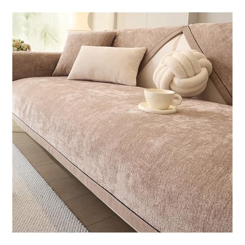 Gerader Sofabezug, Sofakissen, Stuhlkissen, Möbelschutzbezug (einfarbig)(B,43x82inch(110x210cm)) von Generic