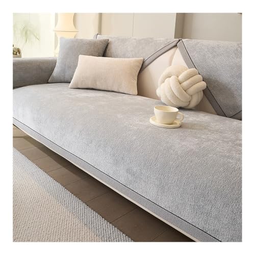 Gerader Sofabezug, Sofakissen, Stuhlkissen, Möbelschutzbezug (einfarbig)(D,27x94inch(70x240cm)) von Generic