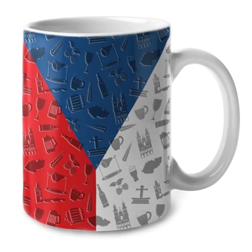 Geschenk Tasse Tschechisch Tasse Muttertag Retrohochwertige Teetasse Personalisierte Keramik-Tasse 330Ml Für Kollegin, Chef, Männer von Generic