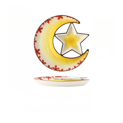 Geschirr Knödelteller Mit Essigteller Frühstück Keramik Gewerbliches Kleines Sushi (Gelbe Kirschblüten) von Generic