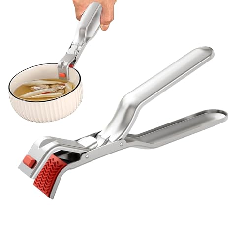 Geschirrhalter-Clip – Geschirrhebeklemme, verbrühungshemmende Kochplattenzange | Anti-Verbrühungs-Schüssel-Clip-Greifer | Ergonomischer Griffschalen-Klemmhalter, Warmhalteplatten-Clip für Bratpfannen, von Generic