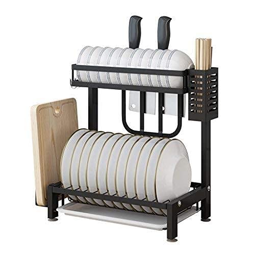 Geschirrständer Küche Doppelter Abtropfständer Aus Edelsta201 Abtropfgestell Trockengestell/Besteckständer/Schneidebrettständer/Mit Abtropfschale Geschirrständer Küche Doppelter Abtropfständer Aus Edelsta201 Abtropfgestell Trockengestell/Besteckständer/Schneidebrettständer/Mit Abtropfschale von Generic