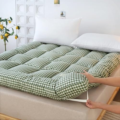 Gesteppte Futonmatratze, Faltbare Schlafunterlage für Studentenwohnheime, Gästematratze in voller Größe, aufrollbare Campingmatte, Queensize-Matratze Gesteppte Futonmatratze, Faltbare Schlafunterlage für Studentenwohnheime, Gästematratze in voller Größe, aufrollbare Campingmatte, Queensize-Matratze von Generic