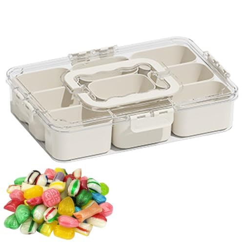 Geteiltes Serviertablett, geteiltes Snack-Tablett mit Deckel, Gemüsetablett mit Deckel, Obstbehälter mit großer Kapazität, Gemüse-Organizer im Kühlschrank Geteiltes Serviertablett, geteiltes Snack-Tablett mit Deckel, Gemüsetablett mit Deckel, Obstbehälter mit großer Kapazität, Gemüse-Organizer im Kühlschrank von Generic