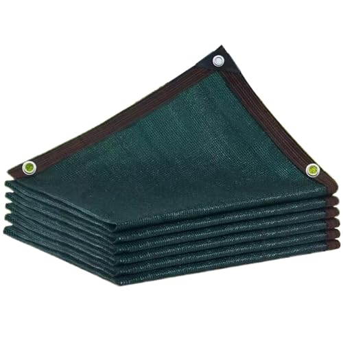 Gewächshaus Schattiernetz HDPE Schattiergewebe 90% Dunkelgrün Schattierungsnetze UV-Beständig mit ösen für Pergola Garten Terrasse Pflanze Balkon(9.8'x32.8'/3.0x10.0 m) von Generic