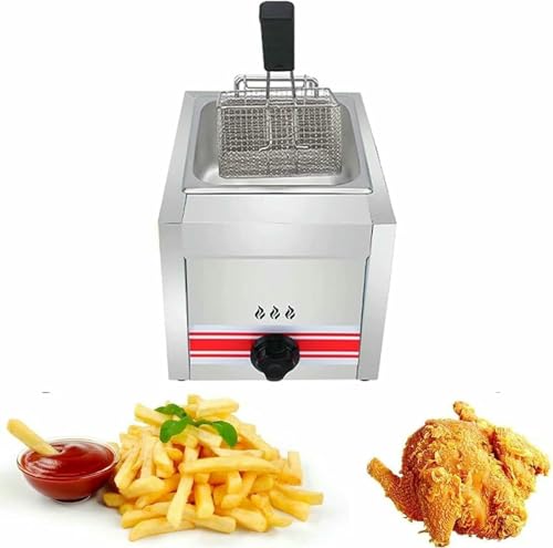Gewerbliche Fritteuse 10L / 20L / 30L Gas, Professionelles LPG-Gas, Gas, Frittiermaschine, Für Restaurant Home Kitchen~/ von Generic