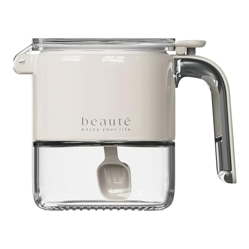 Gewürzgläser | Salztopf mit Deckel und Löffel | Luftdichte Box zur Pulverlagerung Pfeffer Salz Kochküche Speisekammer Organisation Gewürzgläser | Salztopf mit Deckel und Löffel | Luftdichte Box zur Pulverlagerung Pfeffer Salz Kochküche Speisekammer Organisation von Generic