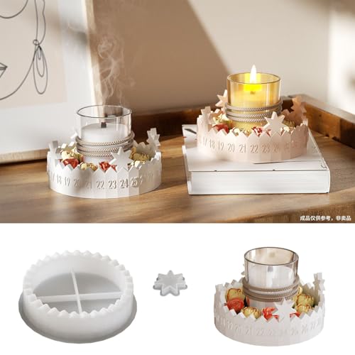 Gießformen Silikon Adventskranz, Gießform Adventskalender, Gießformen Silikon Weihnachten, Weihnachts Silikonformen Gießformens Stern Silikonform Für Kerzen Aus Gips Und Epoxidharz Gießformen Silikon Adventskranz, Gießform Adventskalender, Gießformen Silikon Weihnachten, Weihnachts Silikonformen Gießformens Stern Silikonform Für Kerzen Aus Gips Und Epoxidharz von Generic