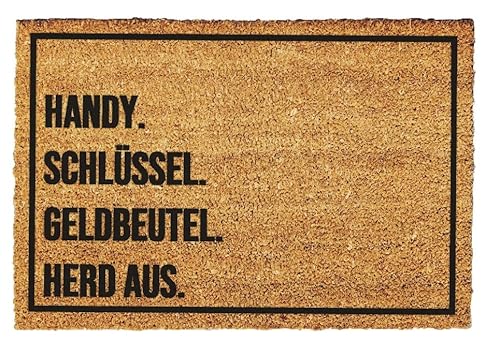 Giftstory Kokosmatte Fußmatte Kokos Handy Schlüssel für Innen und Außen 60x40 Fussmatte Haustür - Willkommen Doormat Mat Lustig Türmatte - Geschenk Gift Gadget Giftstory Kokosmatte Fußmatte Kokos Handy Schlüssel für Innen und Außen 60x40 Fussmatte Haustür - Willkommen Doormat Mat Lustig Türmatte - Geschenk Gift Gadget von Generic