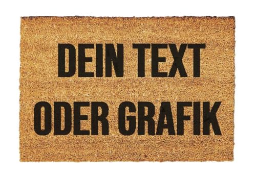 Giftstory Kokosmatte Fußmatte Kokos Personalisierte mit Wunschtext oder Logo für Innen und Außen 80x50 Fussmatte Haustür - Willkommen Doormat Mat Lustig Türmatte - Geschenk Gift Gadget Giftstory Kokosmatte Fußmatte Kokos Personalisierte mit Wunschtext oder Logo für Innen und Außen 80x50 Fussmatte Haustür - Willkommen Doormat Mat Lustig Türmatte - Geschenk Gift Gadget von Generic