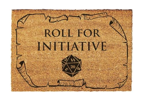Giftstory Kokosmatte Fußmatte Kokos RPG Roll for Initiative Geek für Innen und Außen 60x40 Fussmatte Haustür - Willkommen Doormat Mat Lustig Türmatte - Geschenk Gift Gadget Giftstory Kokosmatte Fußmatte Kokos RPG Roll for Initiative Geek für Innen und Außen 60x40 Fussmatte Haustür - Willkommen Doormat Mat Lustig Türmatte - Geschenk Gift Gadget von Generic