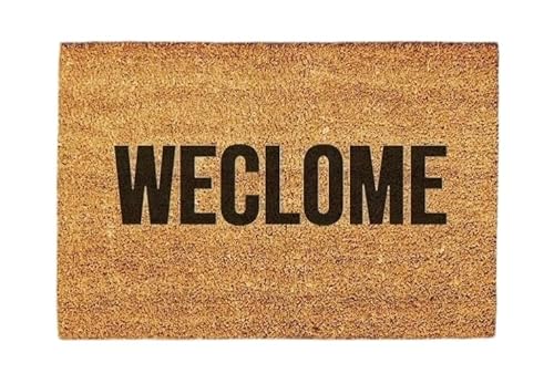 Giftstory Kokosmatte Fußmatte Kokos WECLOME für Innen und Außen 80x50 Fussmatte Haustür - Willkommen Doormat Mat Lustig Türmatte - Geschenk Gift Gadget Giftstory Kokosmatte Fußmatte Kokos WECLOME für Innen und Außen 80x50 Fussmatte Haustür - Willkommen Doormat Mat Lustig Türmatte - Geschenk Gift Gadget von Generic