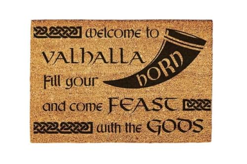 Giftstory Kokosmatte Fußmatte Kokos Wikinger für Innen und Außen 80x50 Fussmatte Haustür - Willkommen Doormat Mat Lustig Türmatte - Geschenk Gift Gadget Giftstory Kokosmatte Fußmatte Kokos Wikinger für Innen und Außen 80x50 Fussmatte Haustür - Willkommen Doormat Mat Lustig Türmatte - Geschenk Gift Gadget von Generic