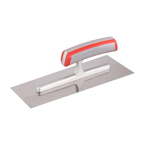 Glätteisen - Zementkelle mit ergonomischem Griff, flache Handkelle für Mauerwerk, und Betonwandplatten | Leichte Verbindungskelle für Gips- und Betonarbeiten Glätteisen - Zementkelle mit ergonomischem Griff, flache Handkelle für Mauerwerk, und Betonwandplatten | Leichte Verbindungskelle für Gips- und Betonarbeiten von Generic