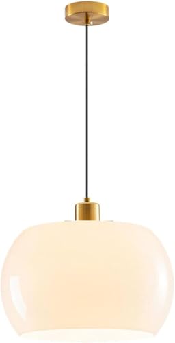 Glas Hängeleuchten, Orange Pendelleuchte Mit Glas Lampenschirm, Kücheninsel Deckenleuchte, Vintage Orange Dome Hängelampe Für Wohnzimmer Schlafzimmer Flur, White Glas Hängeleuchten, Orange Pendelleuchte Mit Glas Lampenschirm, Kücheninsel Deckenleuchte, Vintage Orange Dome Hängelampe Für Wohnzimmer Schlafzimmer Flur, White von Generic