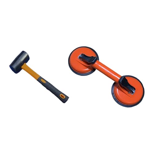 Glas Saugnapfen - Leistungsstarke Flisdual Suction Cup Lifter,Vielseitige Bodenstufter für Granit Bodenfliesen Fensterfliesen Spiegelfliesen von Generic