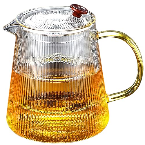 Glas-Teekanne, Filter, hochtemperaturbeständig, Einzeltopf, Tee-Wasser-Trennung, Teekanne, Tee-Set(800ml) von Generic